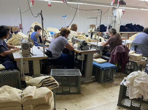 Seapath small local workshop in Portugal — real fair production by local seamstresses