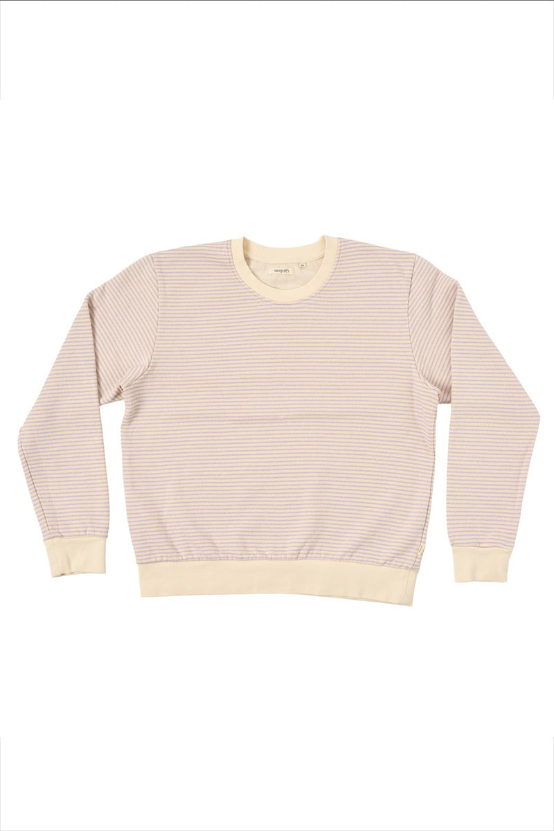Byron - Seapath Women Sweatshirt Deadstock Cotton Purple/Ecru