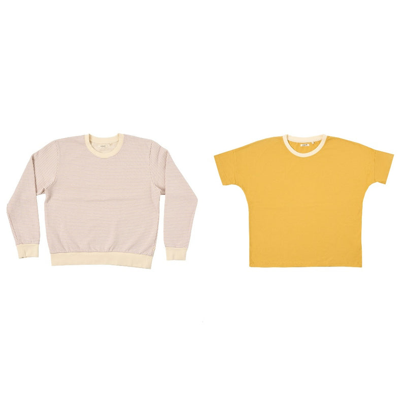 Bundle - Seapath Byron Sweatshirt Purple + Mareta T-shirt Mustard