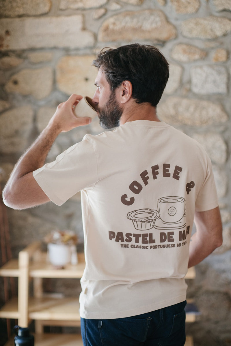 Coffee & Nata - Seapath T-shirt Men Deadstock Cotton Ivory