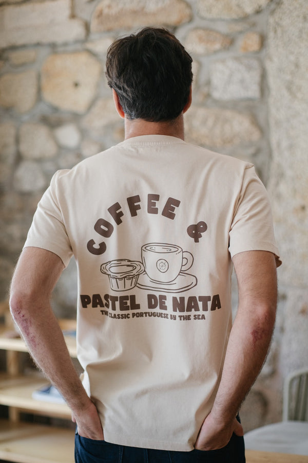 Coffee & Nata - Seapath T-shirt Men Deadstock Cotton Ivory