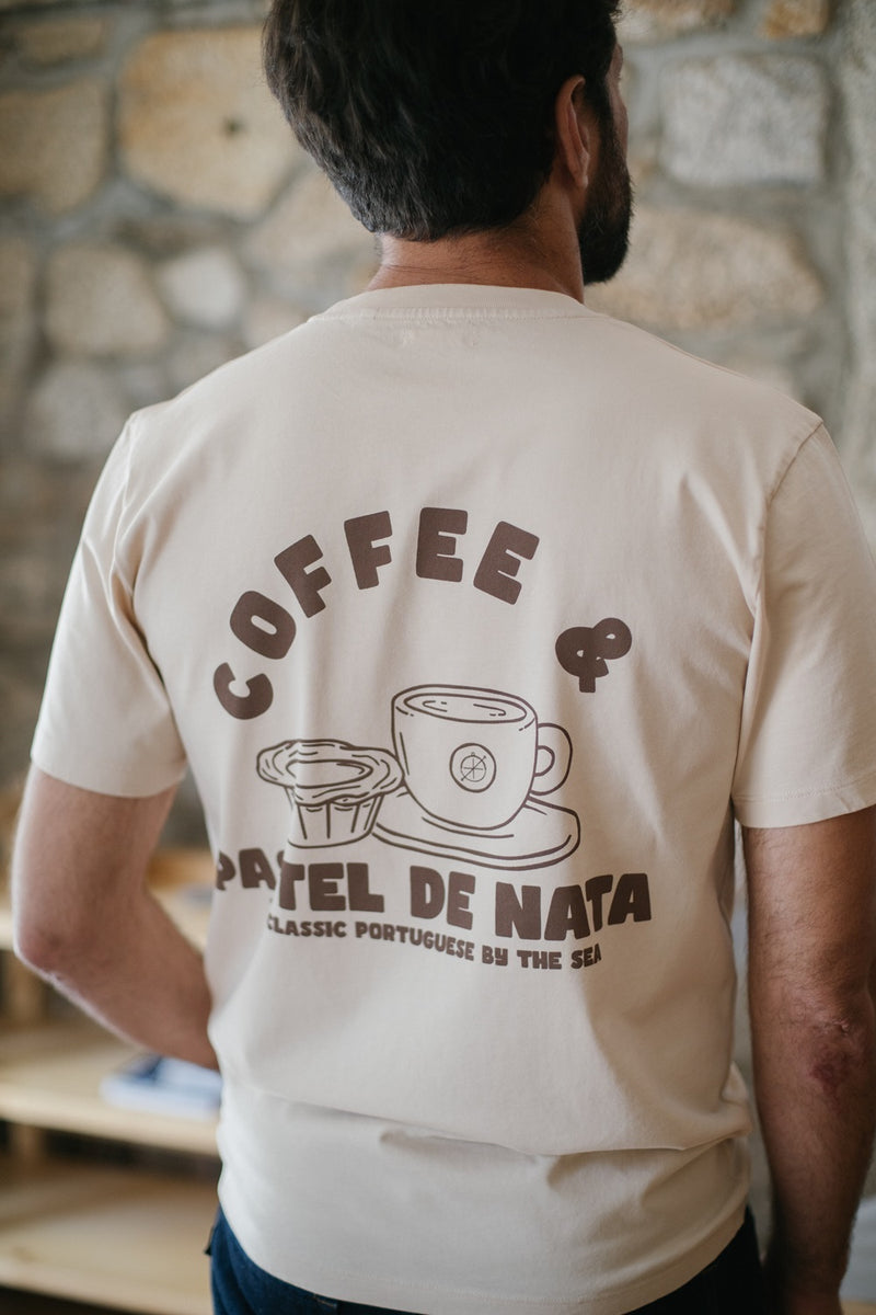 Coffee & Nata - Seapath T-shirt Men Deadstock Cotton Ivory