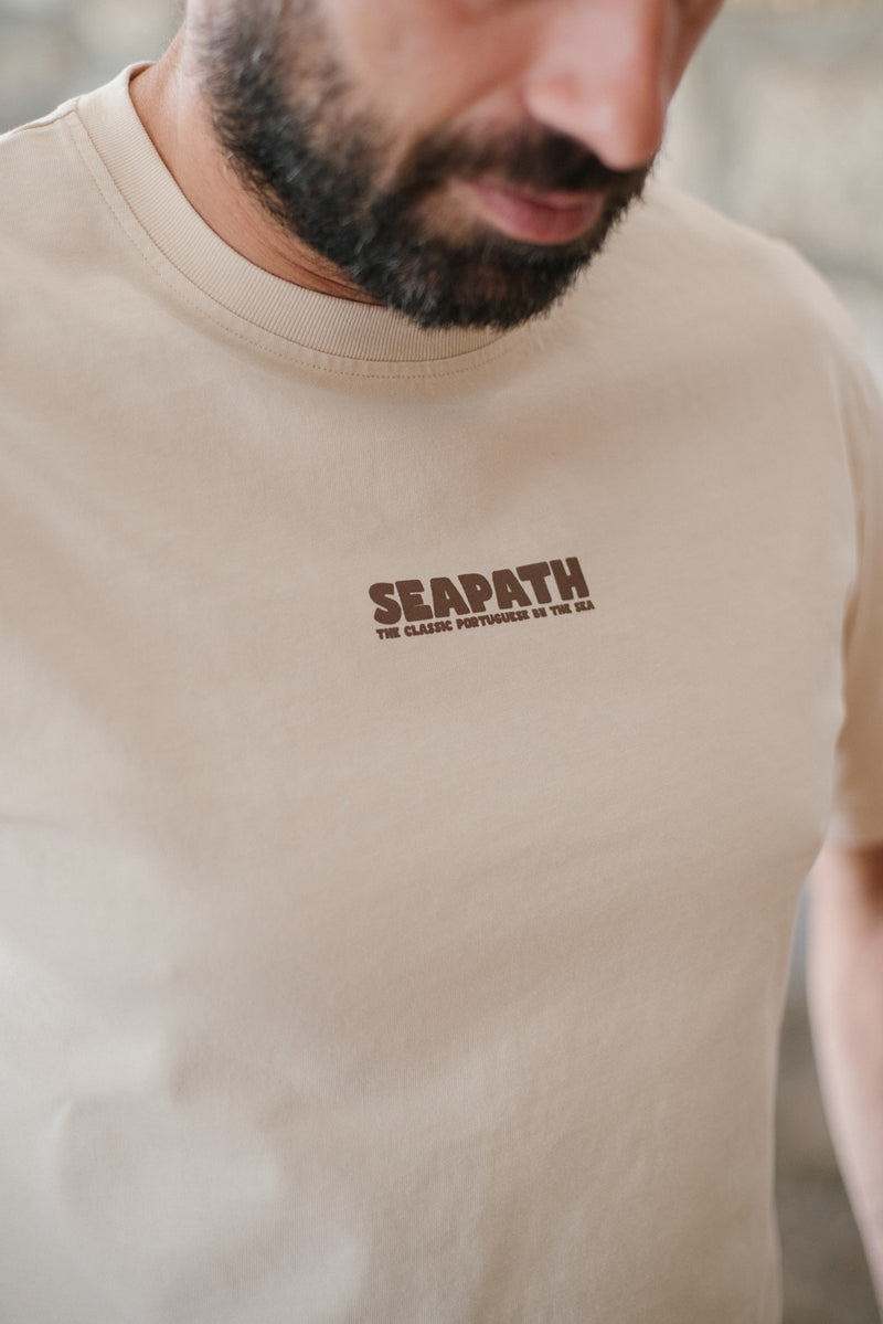 Coffee & Nata - Seapath T-shirt Men Deadstock Cotton Ivory
