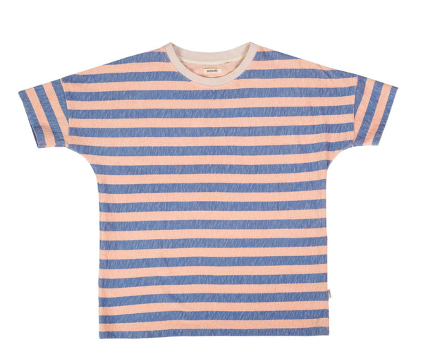 Mareta - Seapath T-shirt Women Cotton from Deadstock Pink/Blue