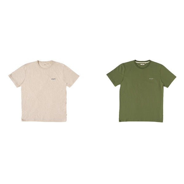 Seapath T-shirt Heather Beige/Olive