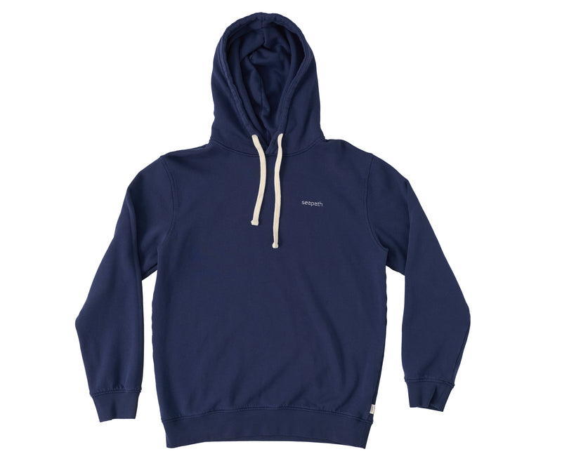 Seapath Unisex Hoodie Organic Cotton from Deadstock Navy Blue