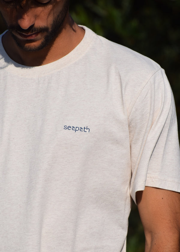 Seapath T-shirt Heather Beige/Heather Gray