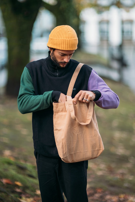 Seapath unisex tote bag — sustainable everyday bag made in Portugal from deadstock cotton