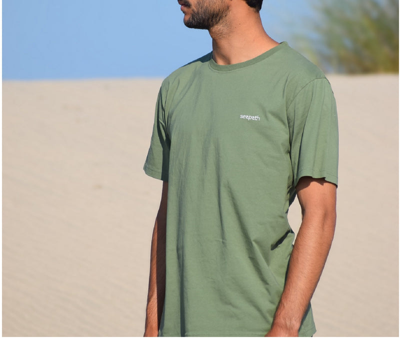 Seapath Männer T-shirt Bio-Baumwolle aus Deadstock Olive