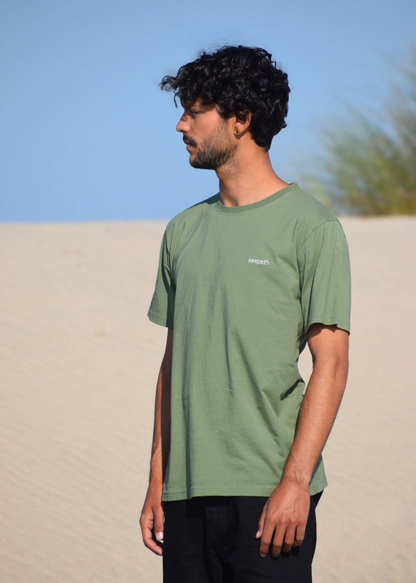 Seapath T-shirt Olive/Heather Gray