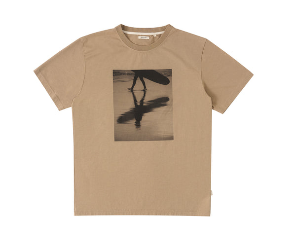 Frouxeira - Seapath Männer T-shirt Bio-Baumwolle aus Deadstock Taupe