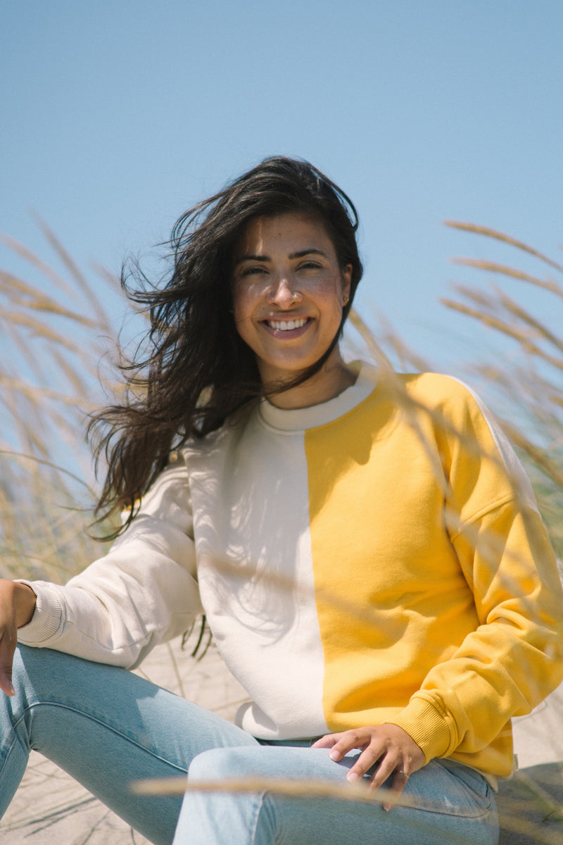 Ribeira - Seapath Sweatshirt Frauen Bio und Recycelte Baumwolle Artisans Gold