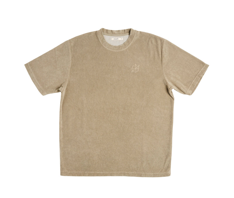 Arnela - Seapath Männer T-shirt Baumwolle aus Deadstock Olive Gray