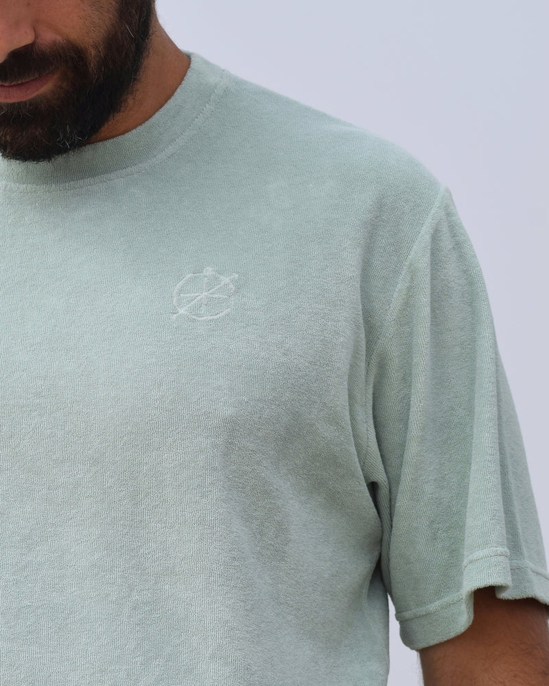 Arnela - Seapath Männer T-shirt Baumwolle aus Deadstock Mint