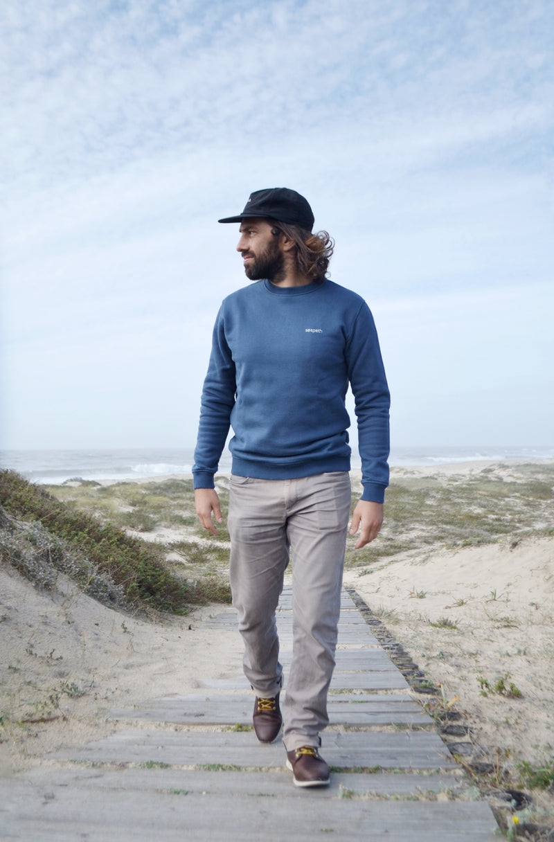Seapath Männer Sweatershirt Bio-Baumwolle Navy Blue