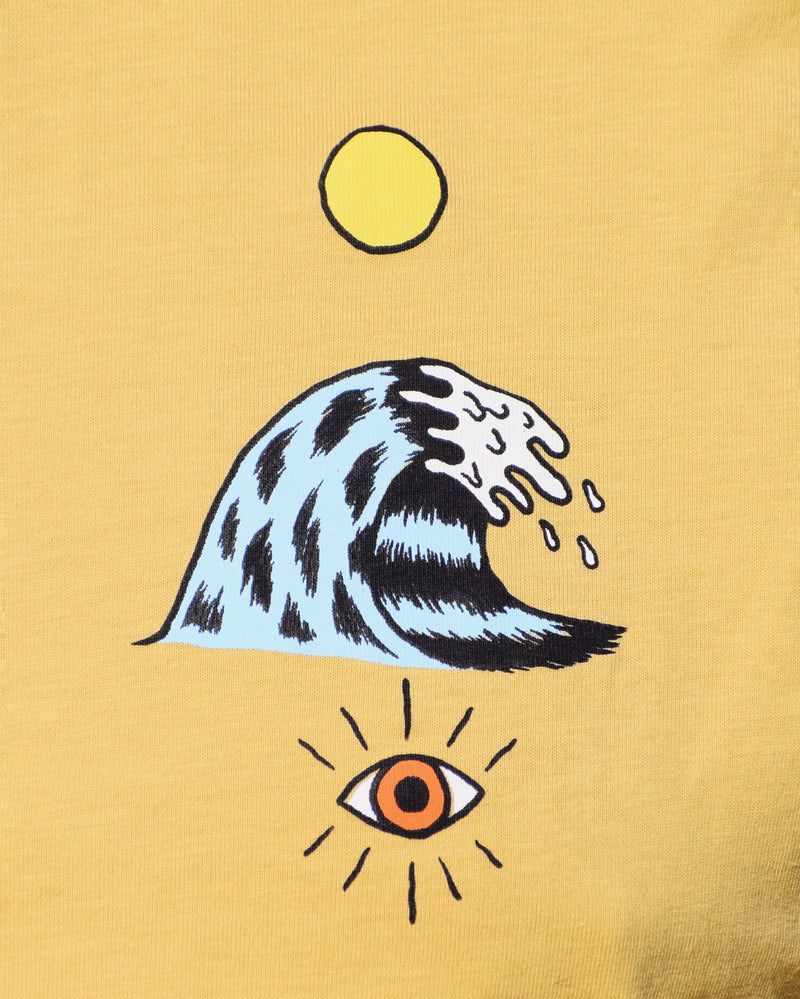 All Eyes On The Horizon - Seapath Männer T-shirt Bio Baumwolle Mustard