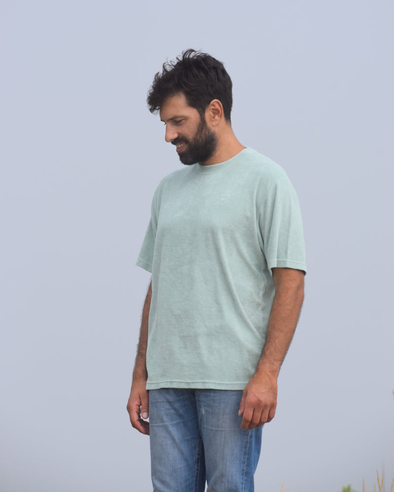 Arnela - Seapath Männer T-shirt Baumwolle aus Deadstock Mint