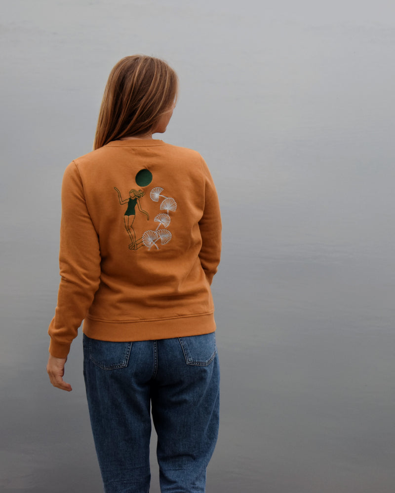 Enola - Seapath Women Sweatshirt Organic Cotton Brown
