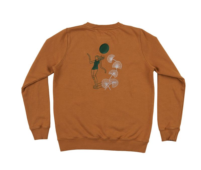Enola - Seapath Sweatshirt Frauen Bio-Baumwolle Brown