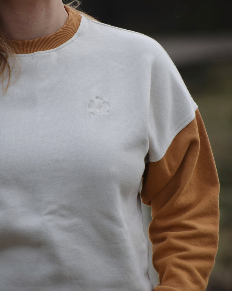 Golden Hour - Seapath Sweatshirt Frauen Bio-Baumwolle Brown