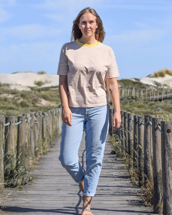 Mareta - Seapath T-Shirt Frauen Baumwolle aus Deadstock