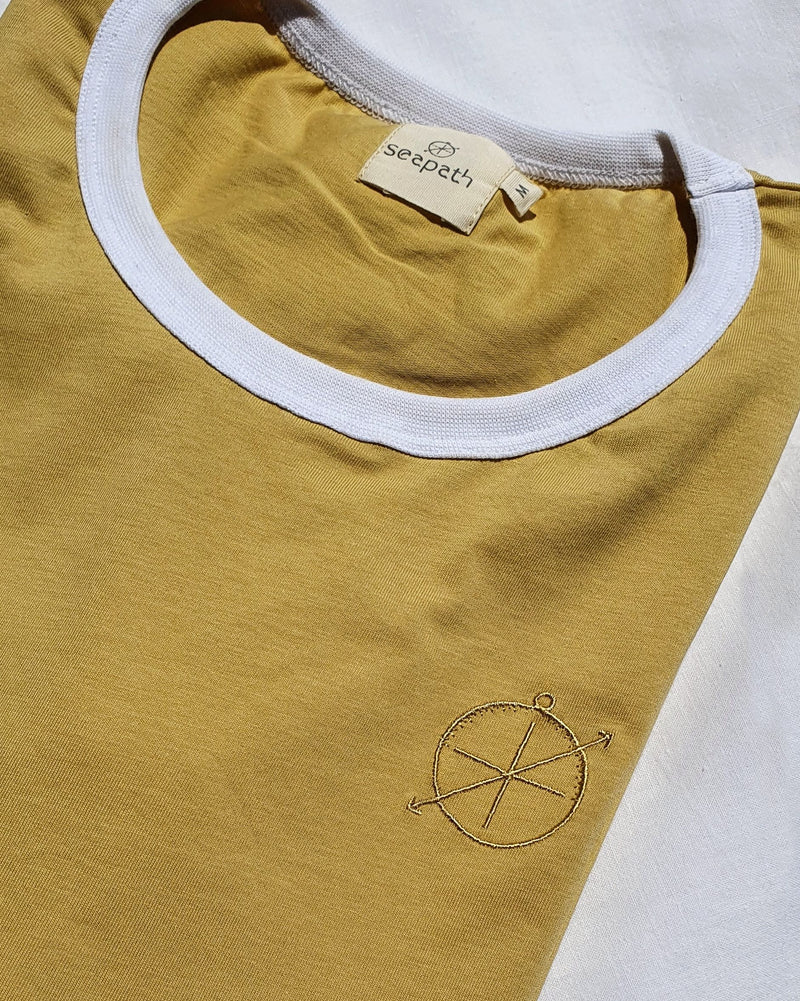Sunny - Seapath T-Shirt Frauen Bio-Baumwolle Mustard